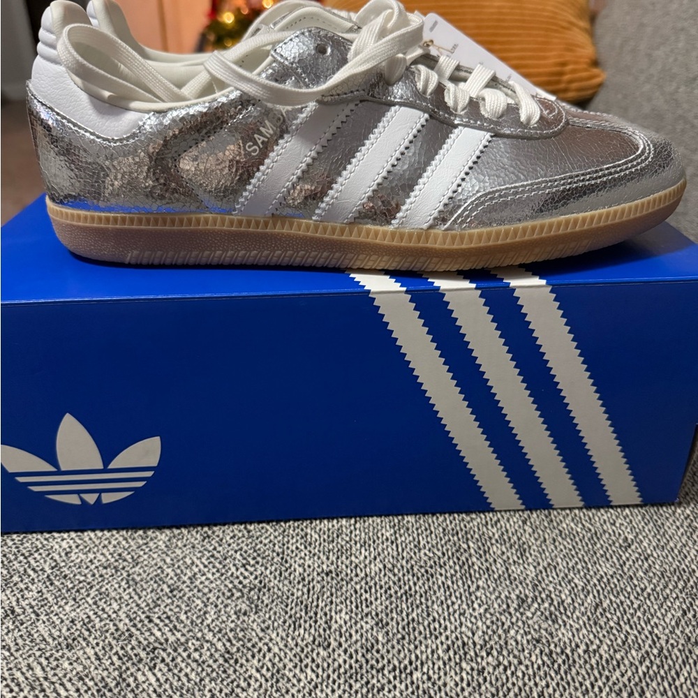 Adidas Samba OG silver sneakers